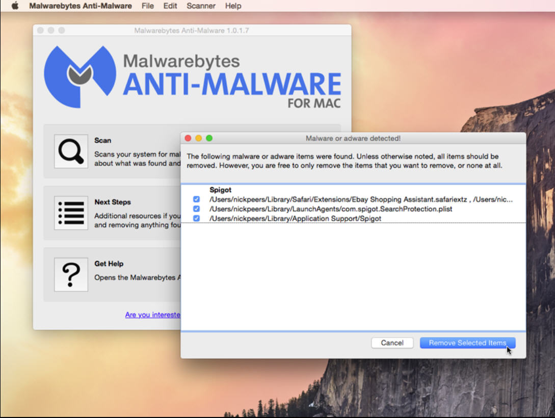 malwarebytes for mac delete